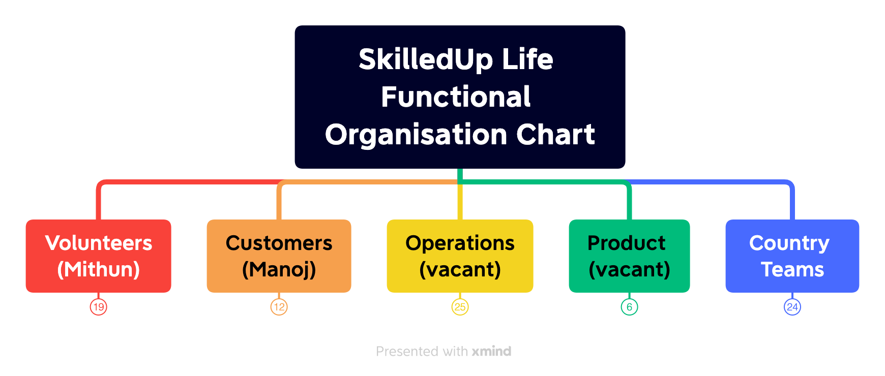 SkilledUp Life Functional Organisation Chart